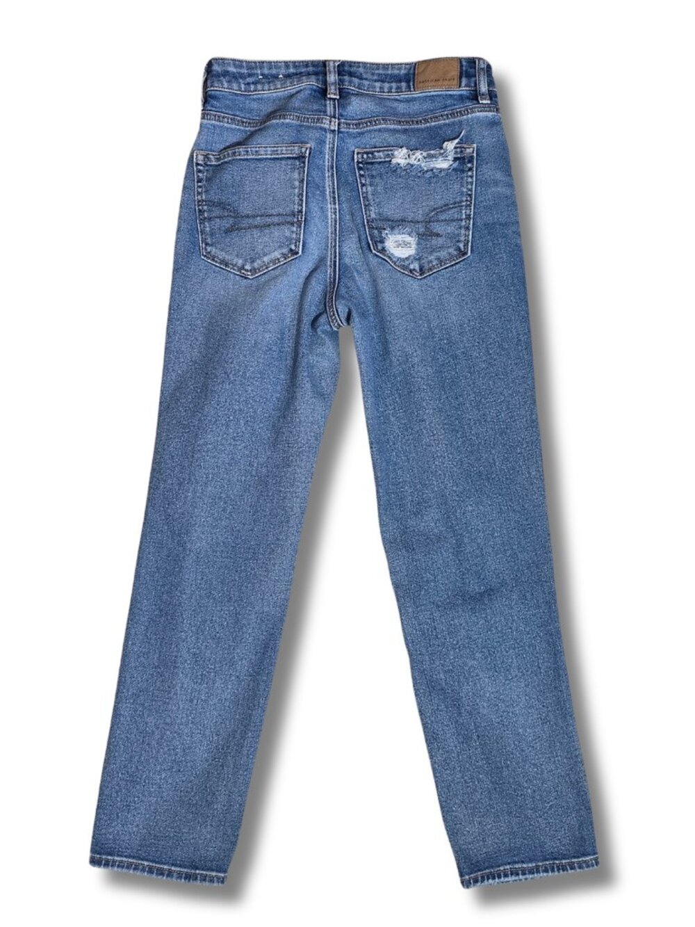 American Eagle Size 4 Straight Leg Distressed Mom Jean - Picture 2 of 6